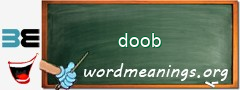 WordMeaning blackboard for doob